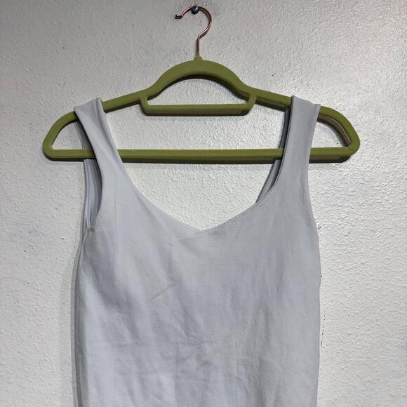 Free People Intimately White Scoop Neck Bodysuit Sz M - Picture 3 of 11